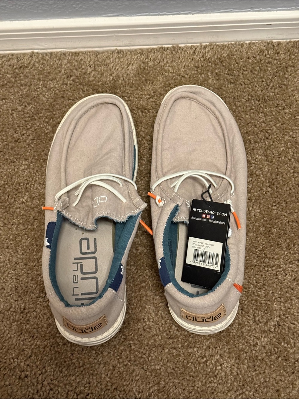 Hey Dude Lightweight Canvas Slip-On Sneakers in Light Beige